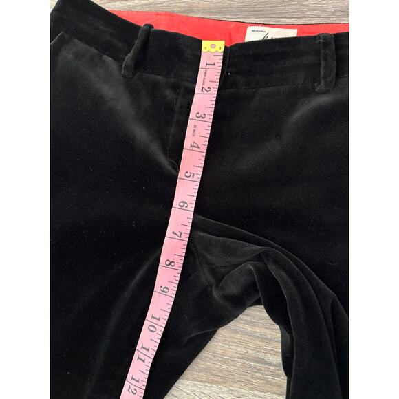 Milly Black Velvet Pants Size 4 - Picture 8 of 9